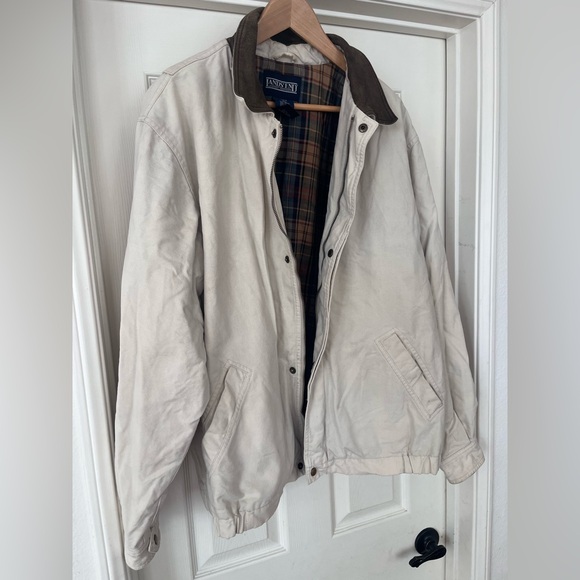 Vintage Lands End Men’s barn work coat jacket size large tall - Picture 2 of 8